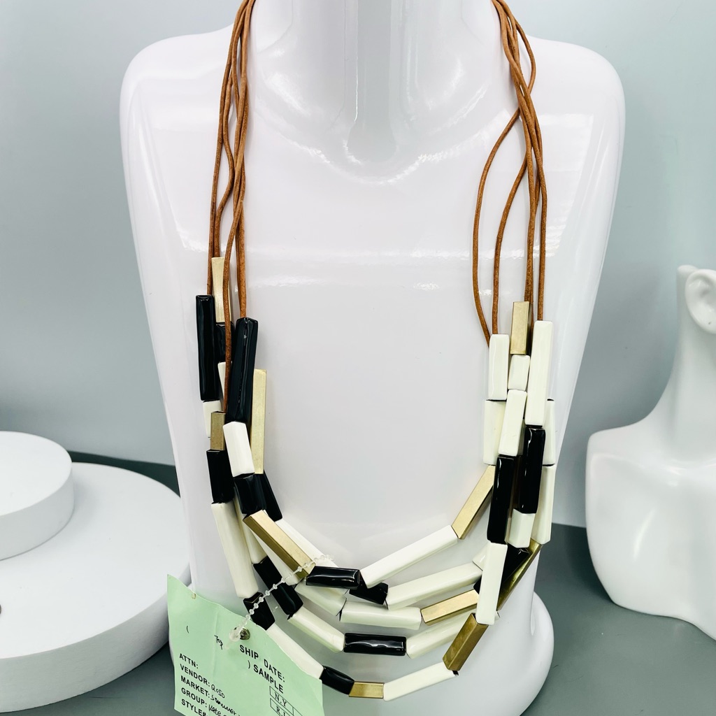 Kate Spade Saturday Vintage Signature Five Strand Statement Necklace 0703